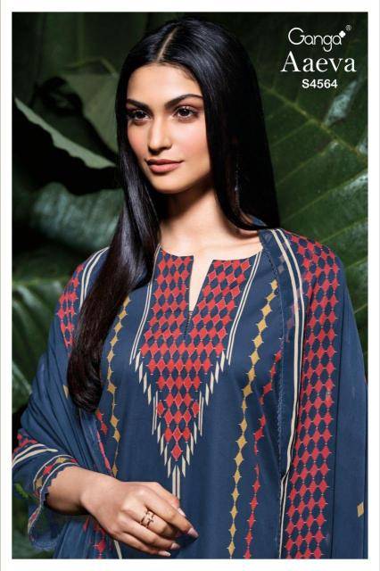 Ganga aaeva 4564 dress material factory in Gujarat